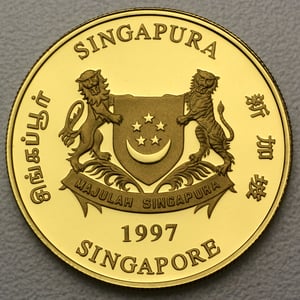 Goldmünze 1/2oz "Lion" verschiedene Jahrgänge (Singapur) - Miniaturansicht 2