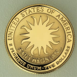 Goldmünze 5 Dollar "James Smithson" 1996 (PP) (USA) - Miniaturansicht 2