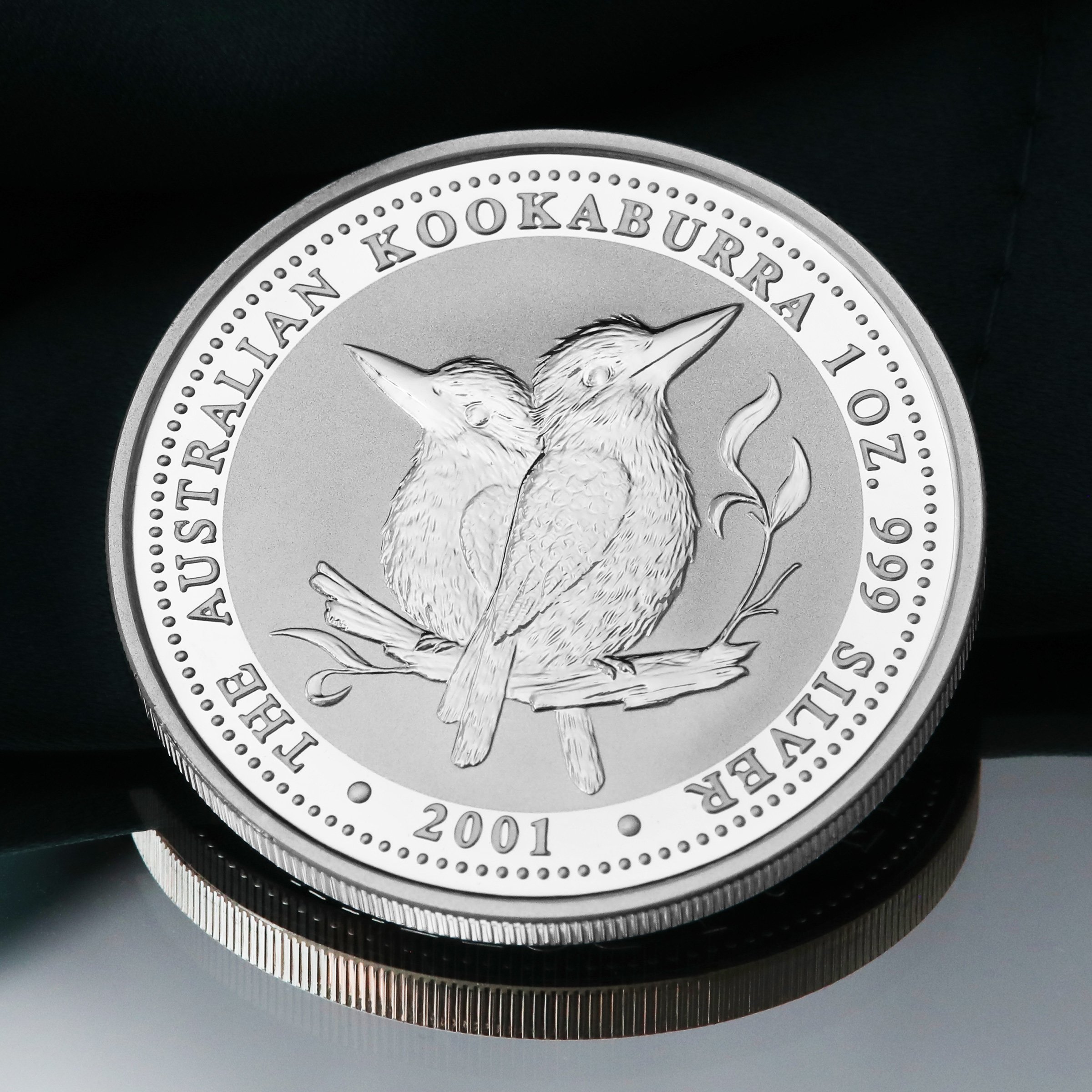 Silbermünze 1oz "Kookaburra" 2001 diff. (Australien) - Detailansicht 4