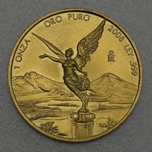 Goldmünze 1oz "Libertad" 2008 (Mexiko) - Hauptansicht