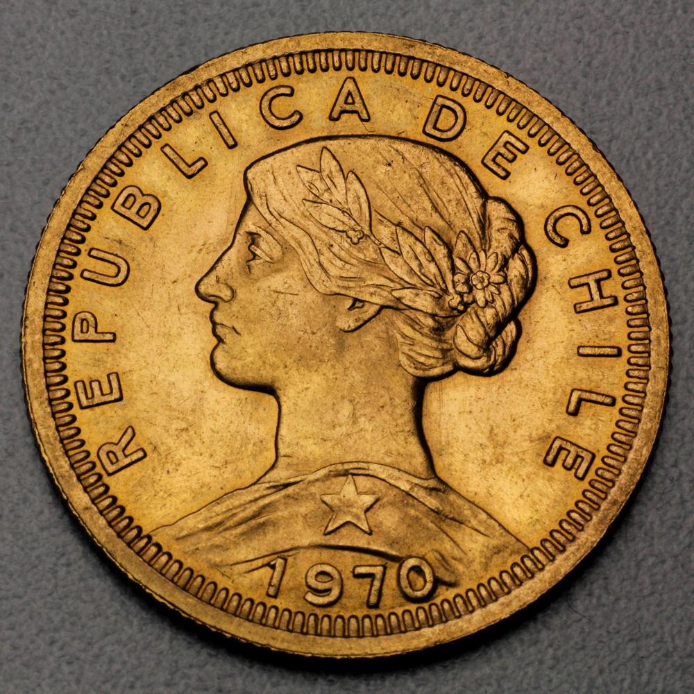 Goldmünze 100 Pesos "Liberty" (Chile) - Hauptansicht