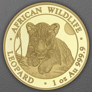 Goldmünze 1oz "Leopard" 2025 African Wildlife (Somalia) - Hauptansicht