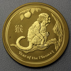 Goldmünze 1/2oz "Affe" 2016 Lunar II – Year of the Monkey (Australien) - Hauptansicht