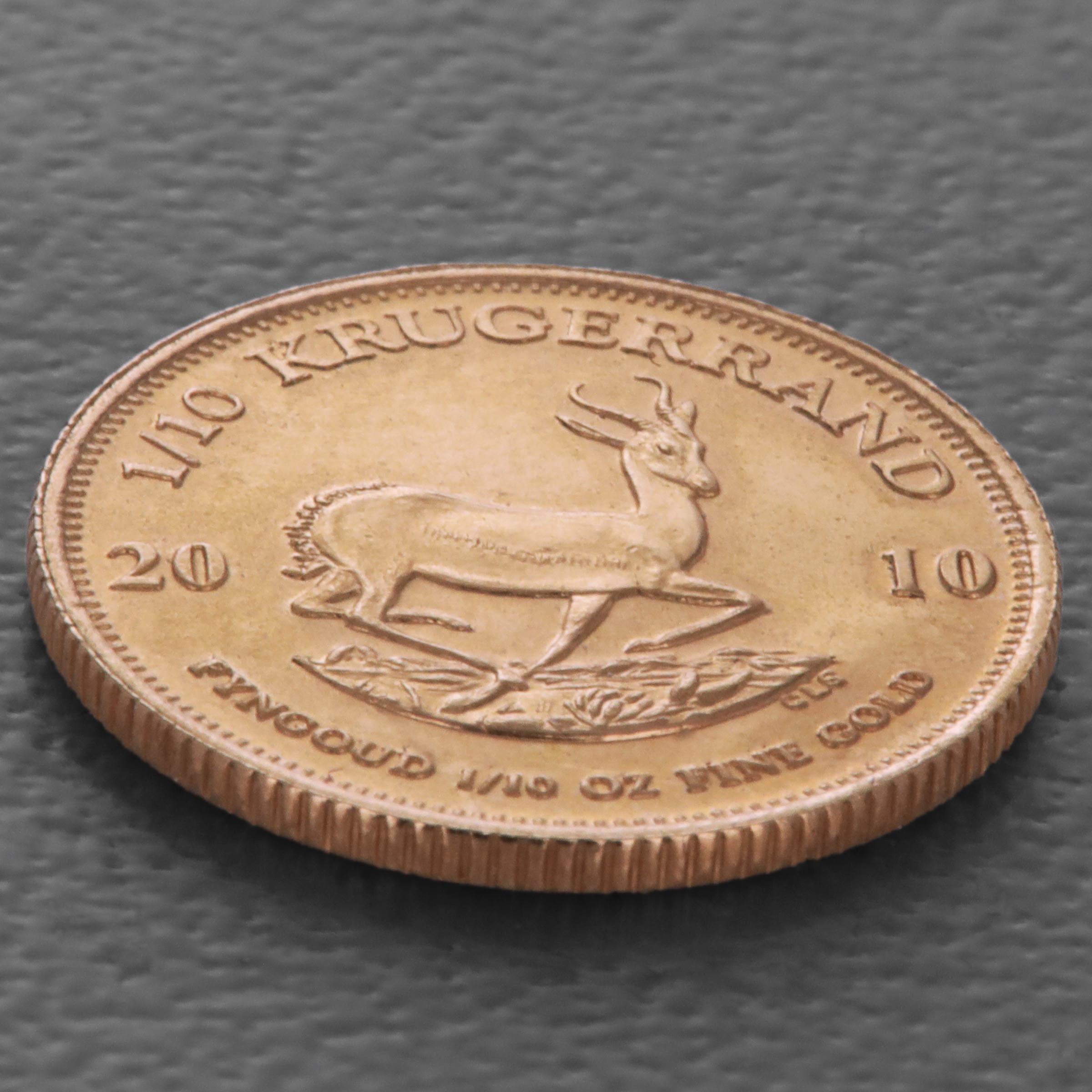 Goldmünze 1/10oz "Krügerrand" 2010 (Südafrika) - Detailansicht 2