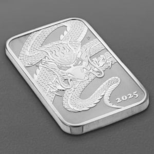 Silbermünzbarren 1oz "Rectangular Dragon" 2025 (Australien) - Miniaturansicht 3