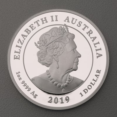 Silbermünze 1oz "Moon Landing 1969-2019" 2019 (PP) 50. Jahrestag der Mondlandung (Australien) - Miniaturansicht 2