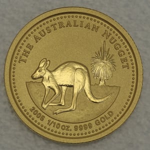 Goldmünze 1/10oz "Känguru" 2005 Australian Nugget (Australien) - Hauptansicht