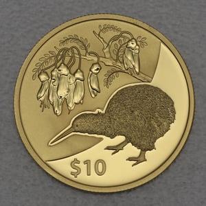 Goldmünze 1/4oz "Kiwi" 2012 Treasures of New Zealand (Neuseeland) - Hauptansicht