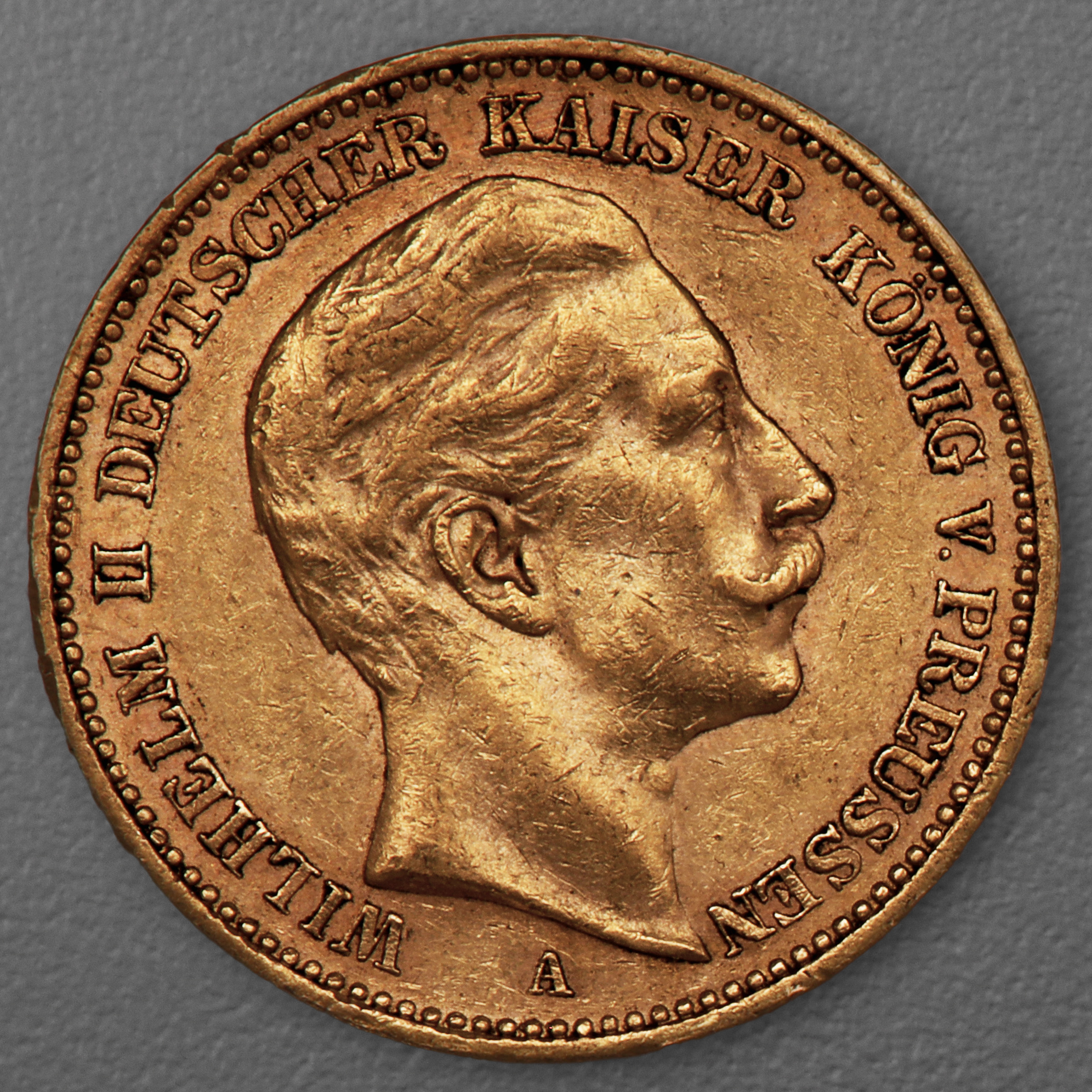 Goldmünze 20 Mark "Wilhelm II." 1904-A J.252 (Preußen) - Hauptansicht