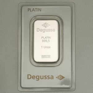 Platinbarren 1oz DEGUSSA (Pt) - Miniaturansicht 1