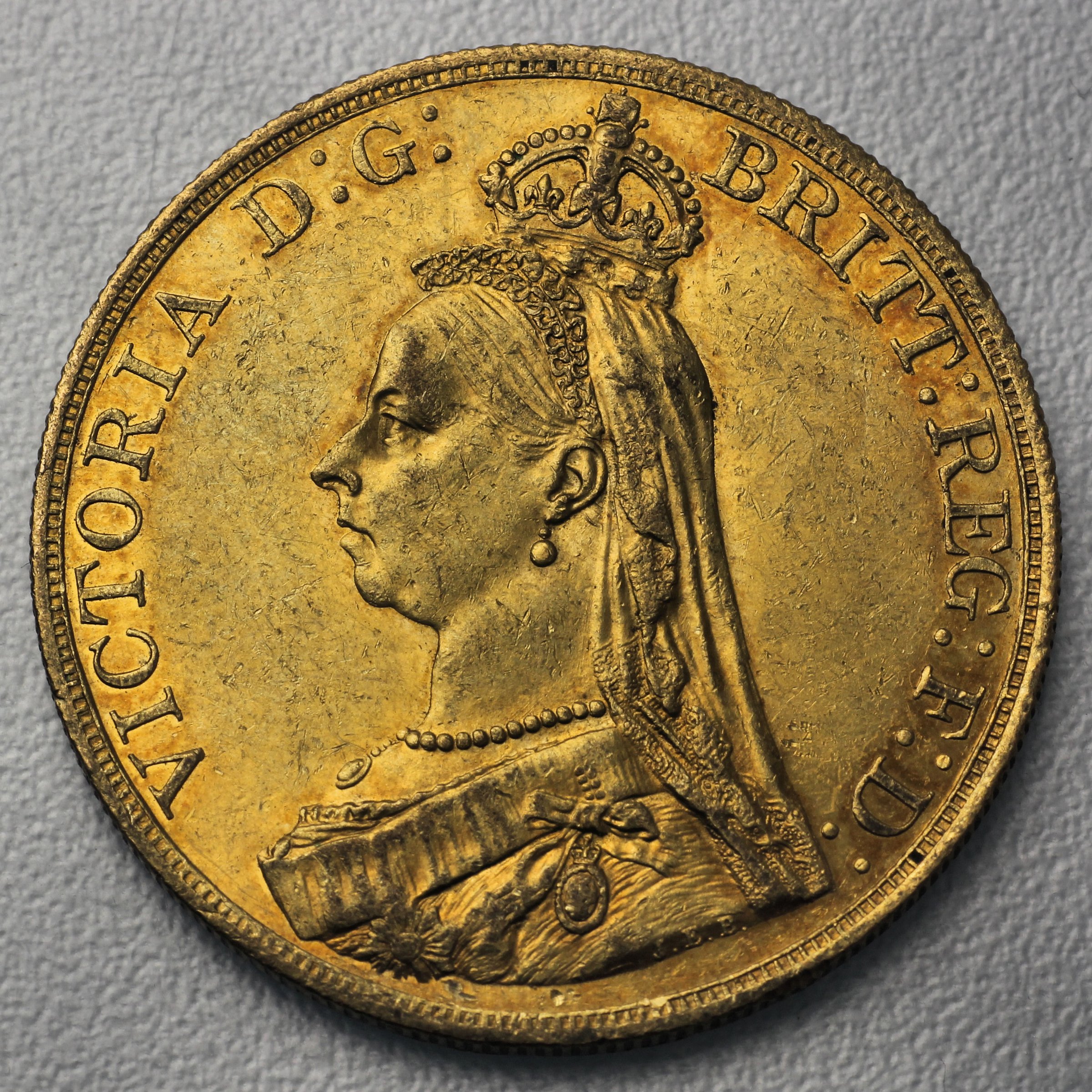 Goldmünze 5 Sovereign "Victoria" Krone (Großbritannien) - Hauptansicht