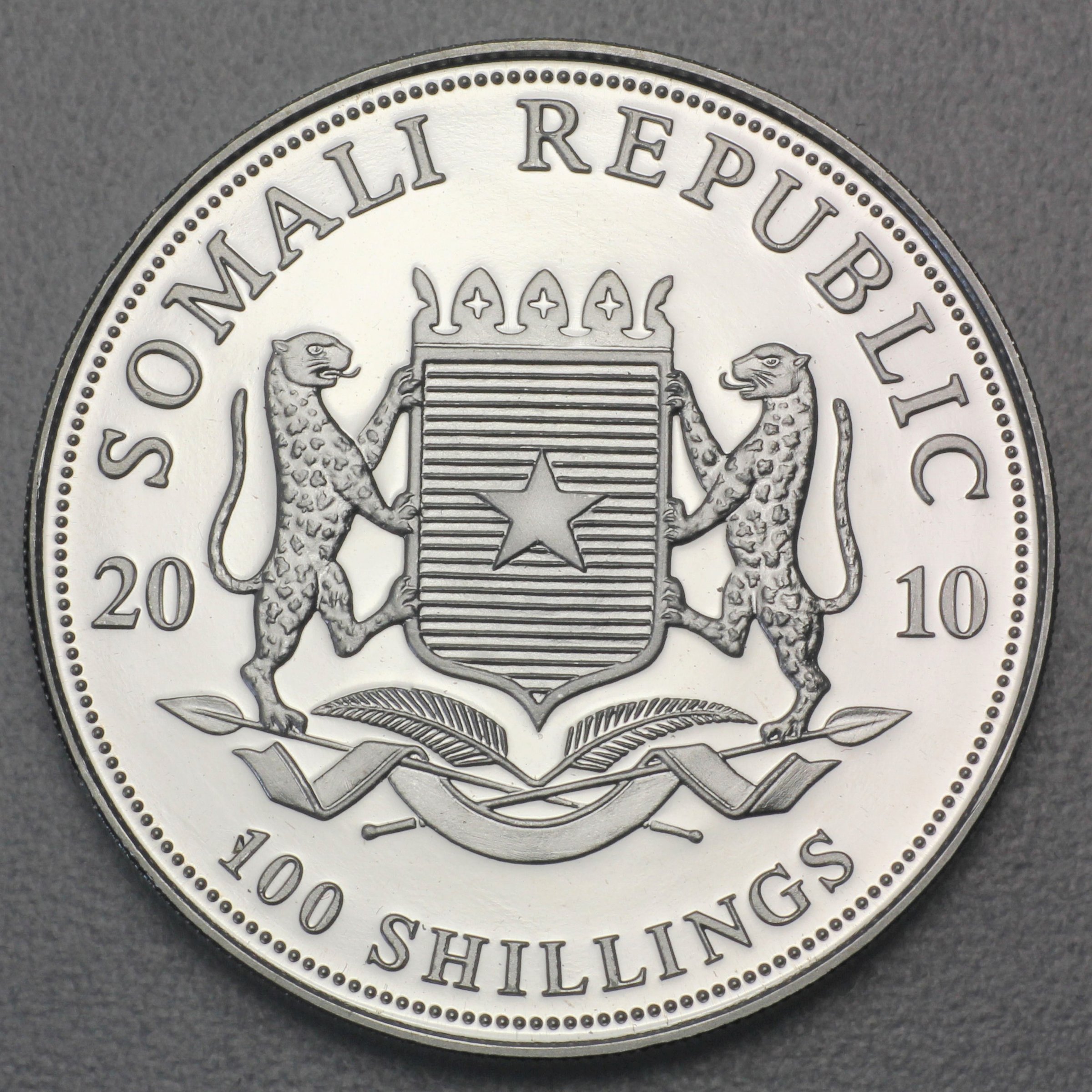 Silbermünze 1oz "Elefant" 2010 African Wildlife (Somalia) - Detailansicht 1