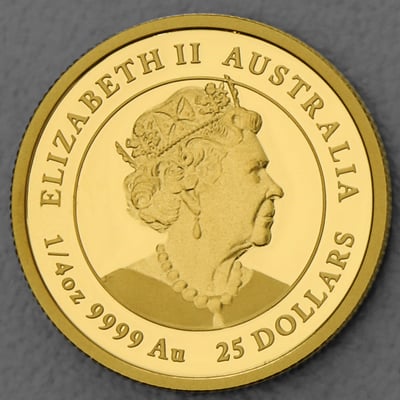 Goldmünze 1/4oz "Hase" 2023 (PP) Lunar III – Year of the Rabbit (Australien) - Miniaturansicht 2