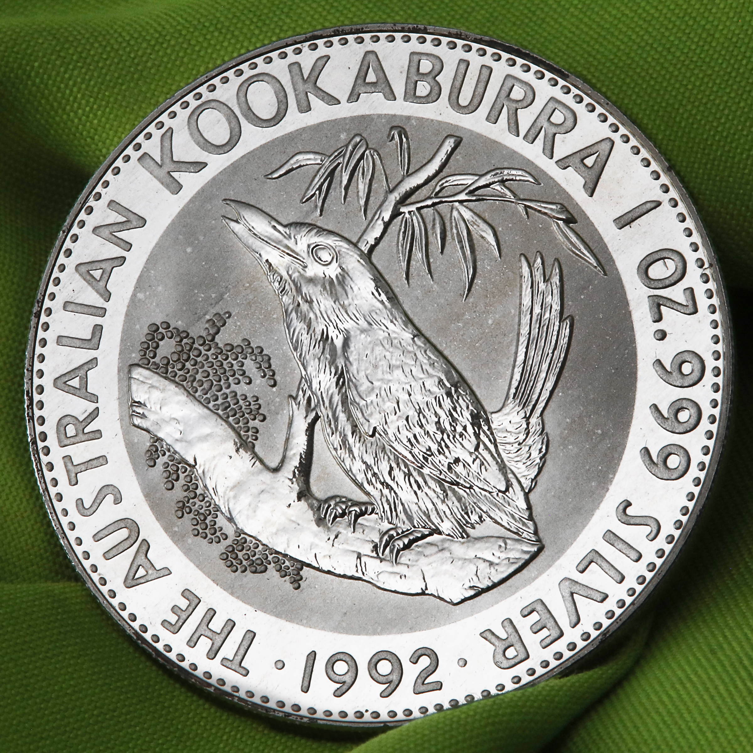 Silbermünze 1oz "Kookaburra" 1992 (Australien) - Detailansicht 4