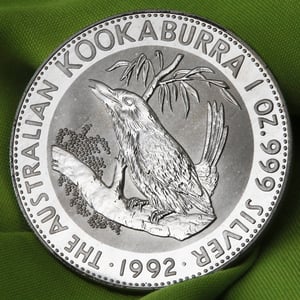 Silbermünze 1oz "Kookaburra" 1992 (Australien) - Miniaturansicht 5