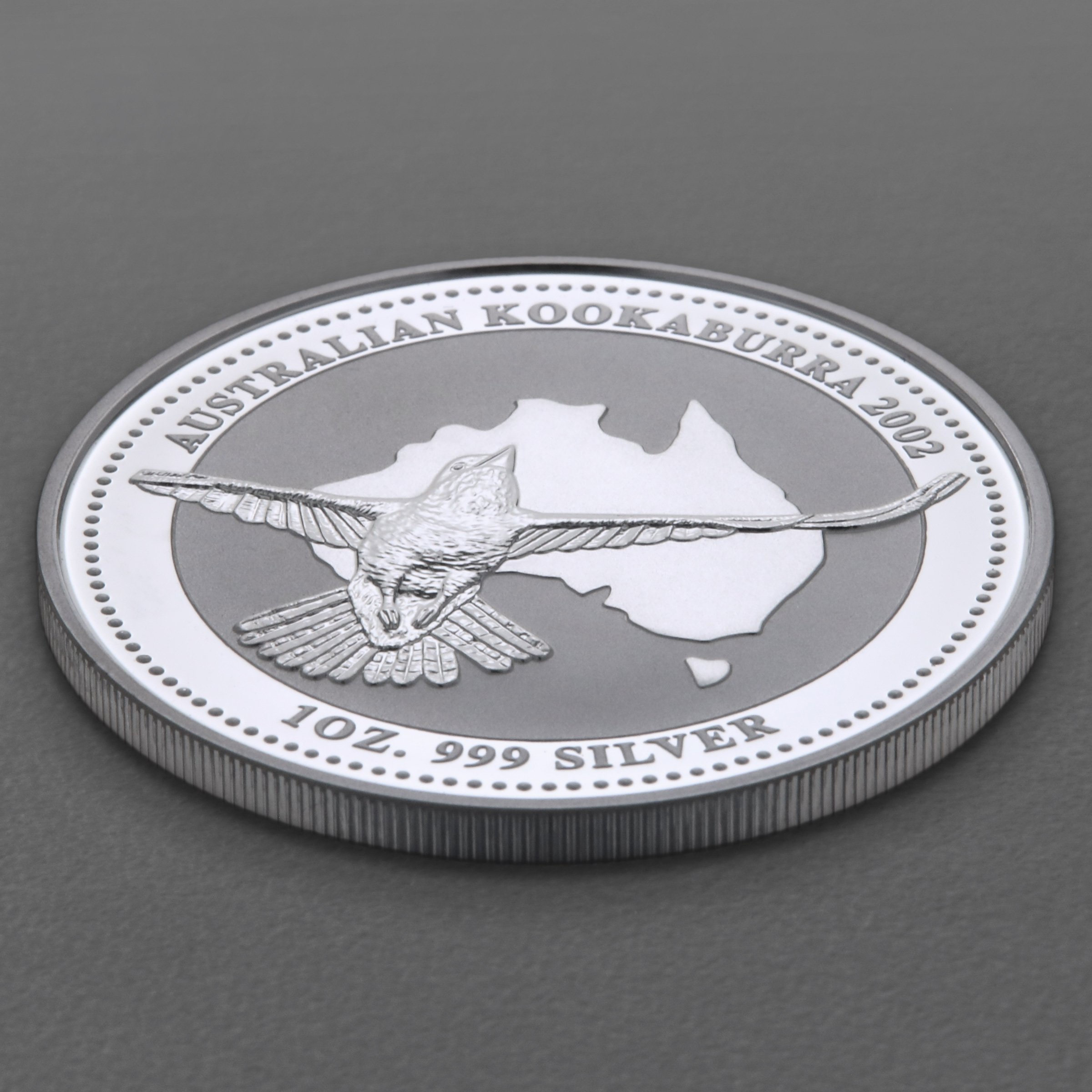 Silbermünze 1oz "Kookaburra" 2002 (Australien) - Detailansicht 2