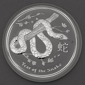 Silbermünze 5oz "Schlange" 2013 Lunar II – Year of the Snake (Australien) - Hauptansicht