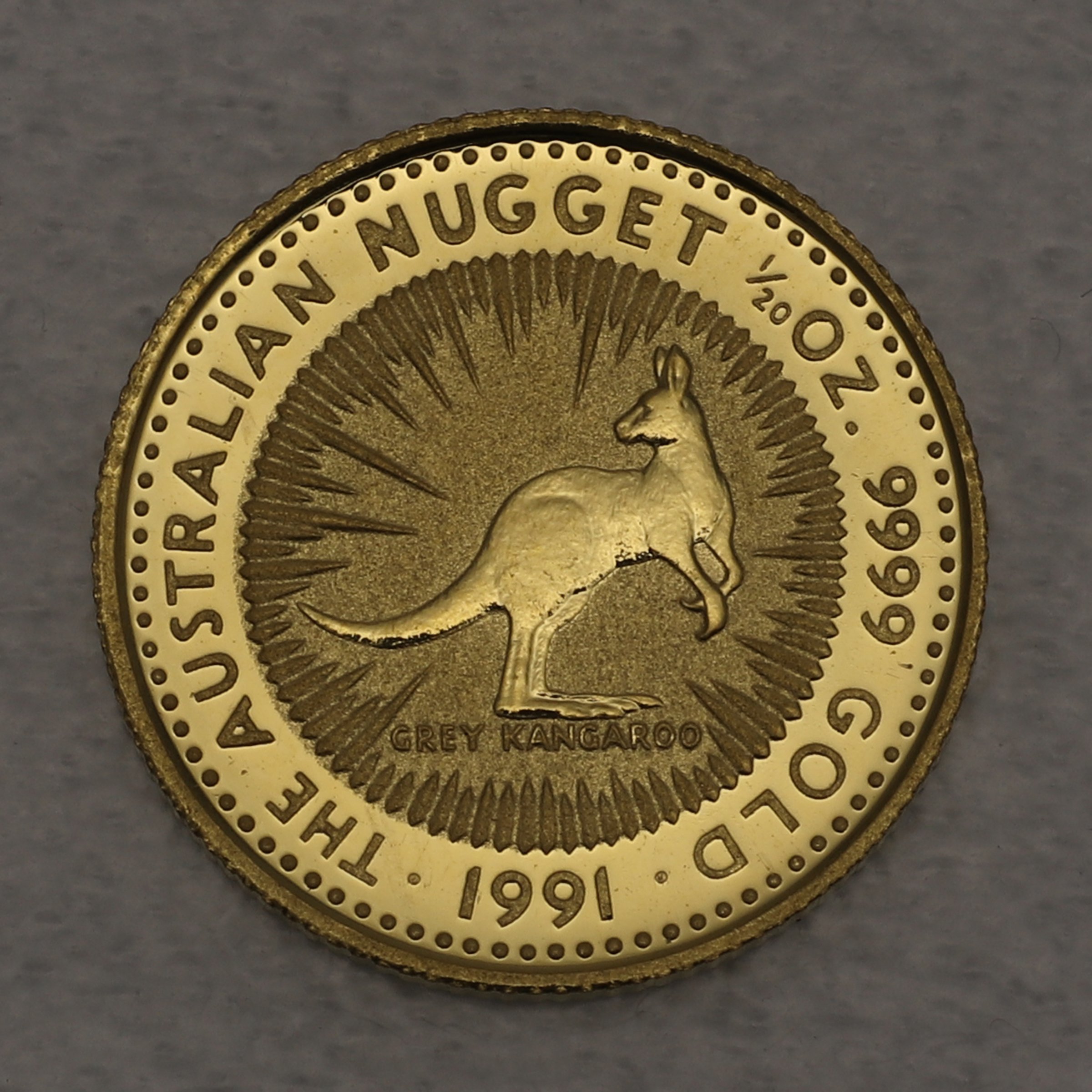 Goldmünze 1/20oz "Känguru" 1991 Australian Nugget (Australien) - Hauptansicht