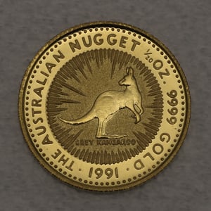 Goldmünze 1/20oz "Känguru" 1991 Australian Nugget (Australien) - Hauptansicht