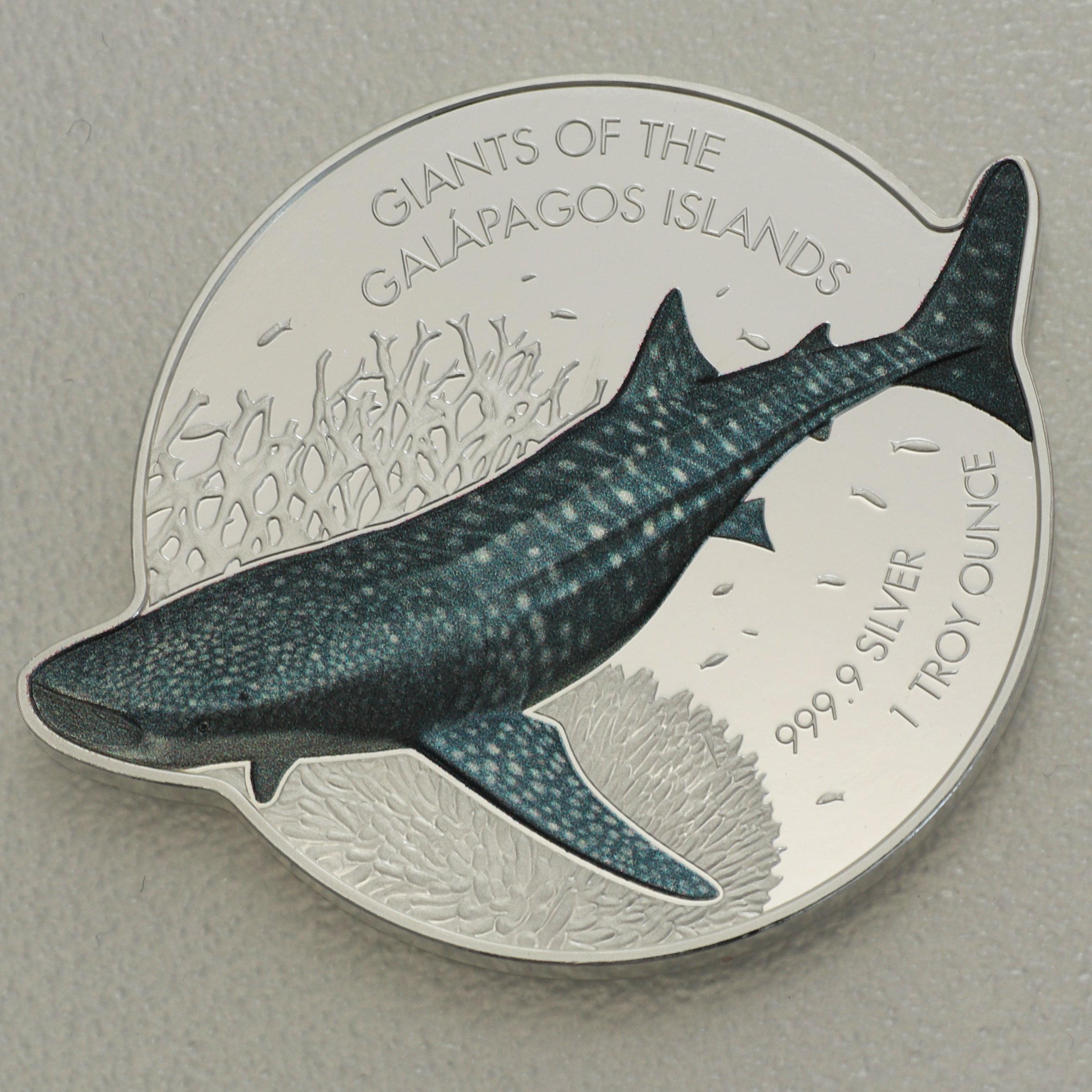 Silbermünze 1oz "Whale Shark 2021" Giants of the Galapagos Islands (Salomonen) - Hauptansicht