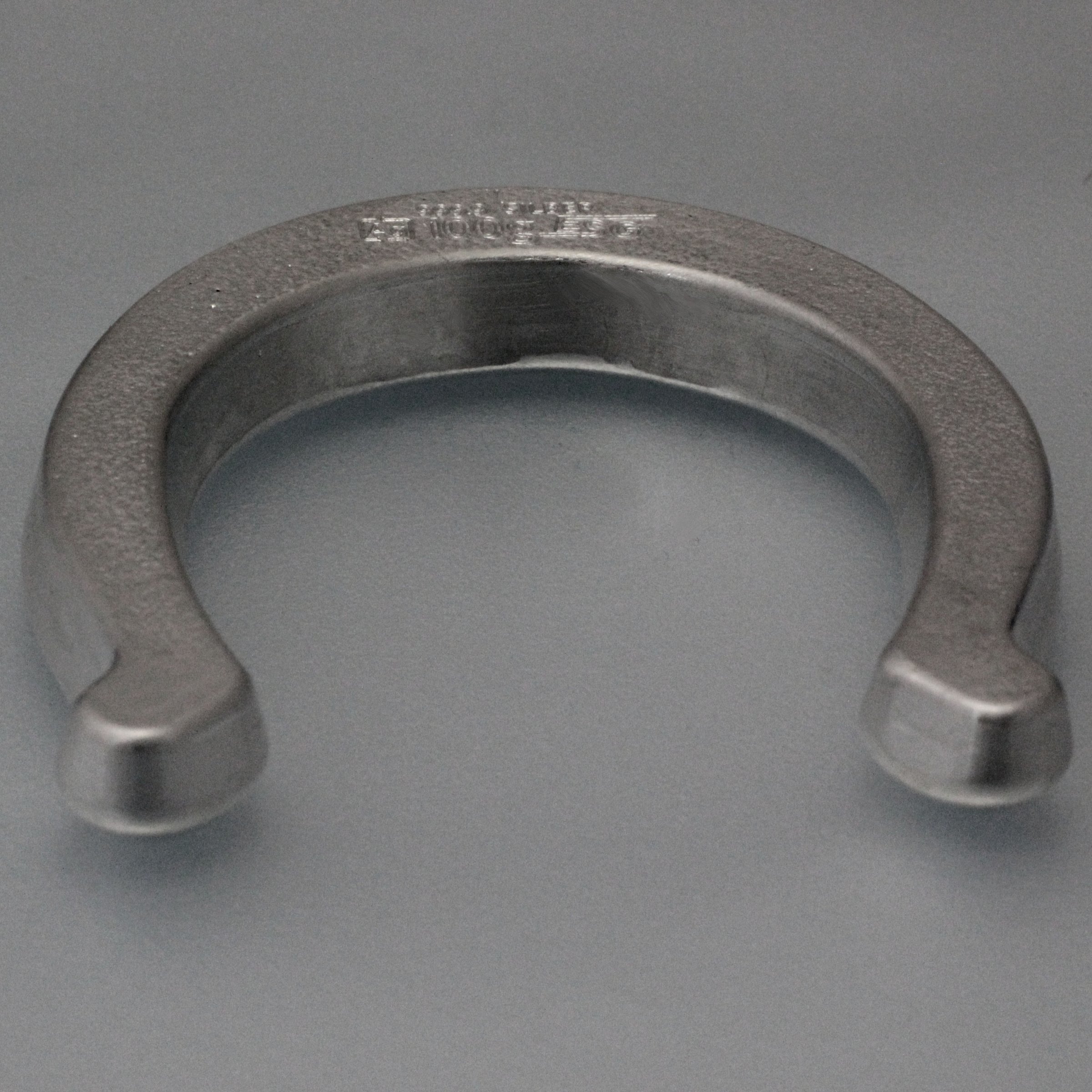 Silberbarren 100g ESG "Hufeisen" 3D-Barren gegossen glänzend gravierbar - Detailansicht 3