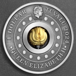 Silbermünze 1oz "Drache" 2024 (AF) Rotating Charm – Year of the Dragon (Tuvalu) - Miniaturansicht 2