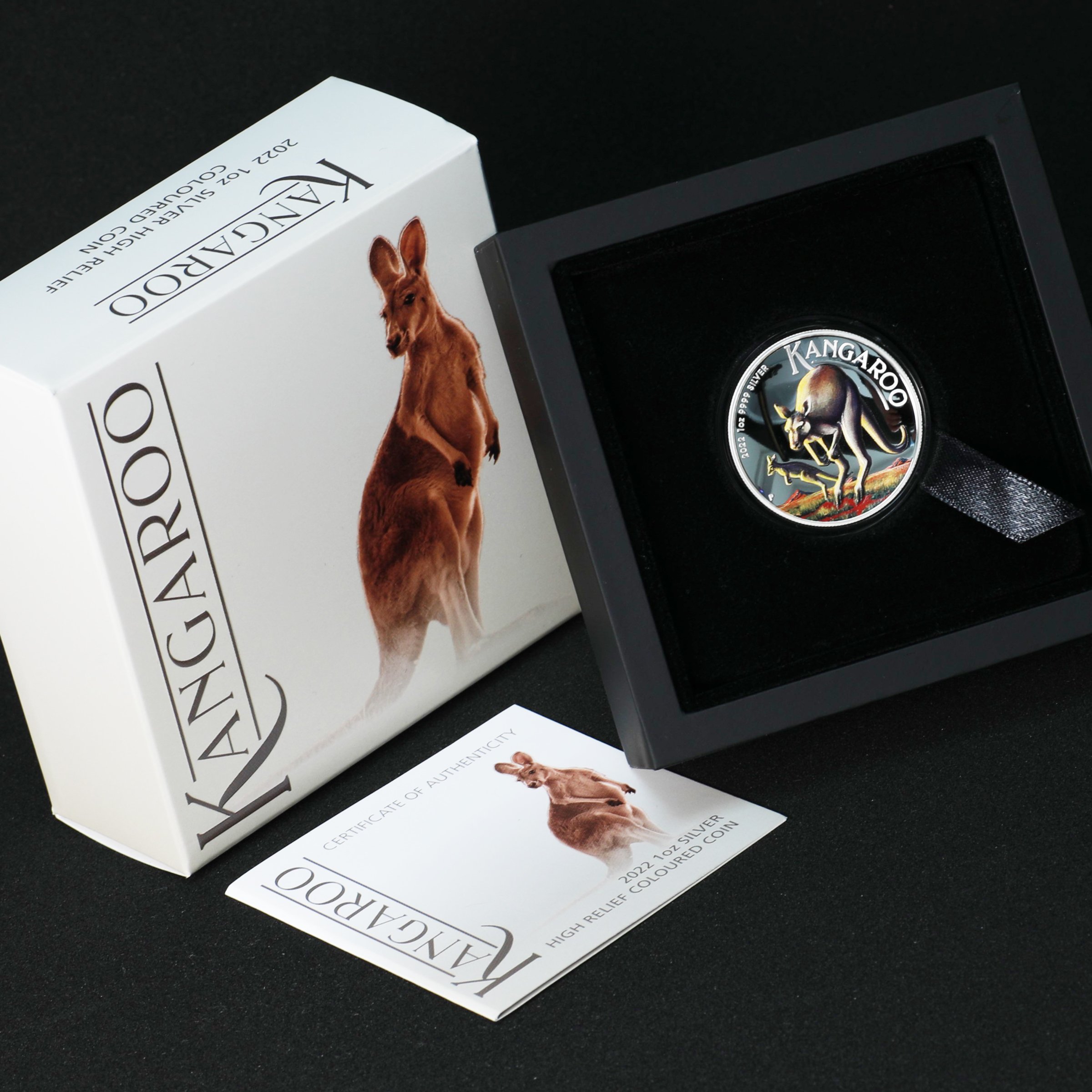 Silbermünze 1oz "Känguru" 2022 (HR/koloriert) (Australien) - Detailansicht 2