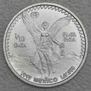 Silbermünze 1/10oz "Libertad" 1993 (Mexiko) - Miniaturansicht 1