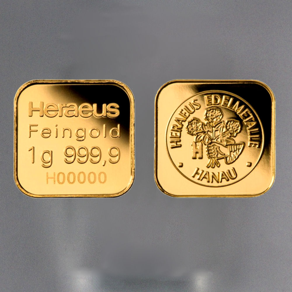 Goldbarren "MultiCard" (10x 1g Gold) HERAEUS - Detailansicht 3