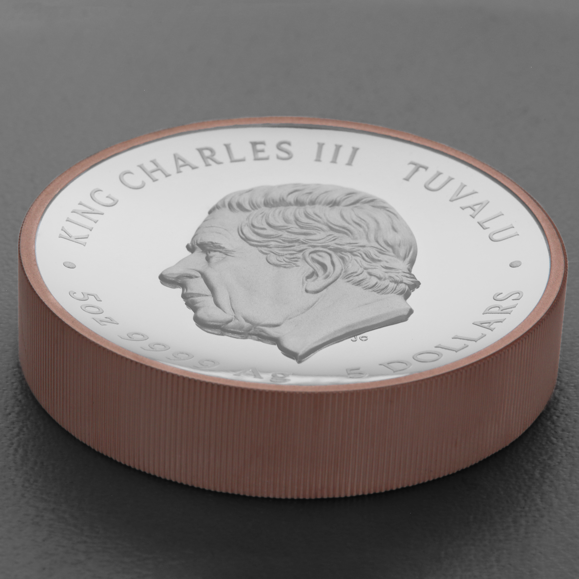 Silbermünze 5oz "Pink Panther" 2024 (PP/HR/rosévergoldet) 60th Anniversary (Tuvalu) - Detailansicht 3
