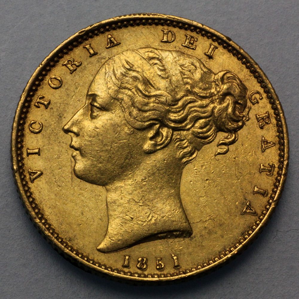 Goldmünze 1 Sovereign "Victoria" Wappen (Großbritannien) - Hauptansicht