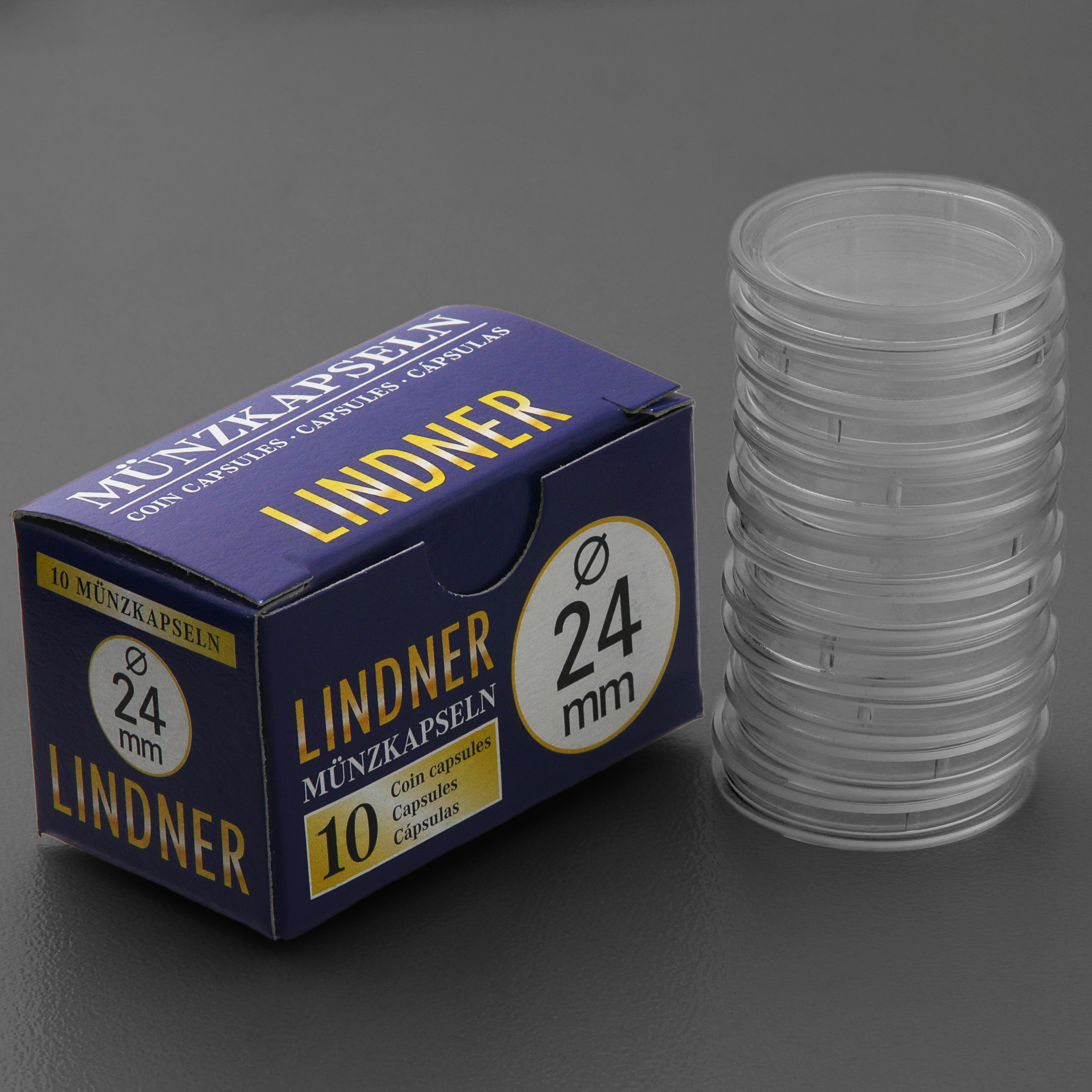 Münzkapseln 24mm 10er-Packung - Hauptansicht