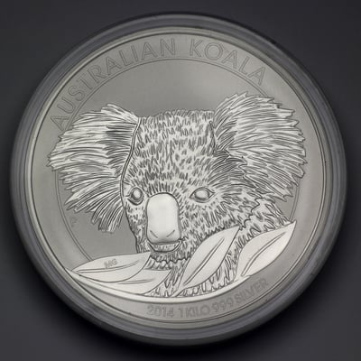 Silbermünze 1kg "Koala" 2014 (Australien) - Miniaturansicht 1