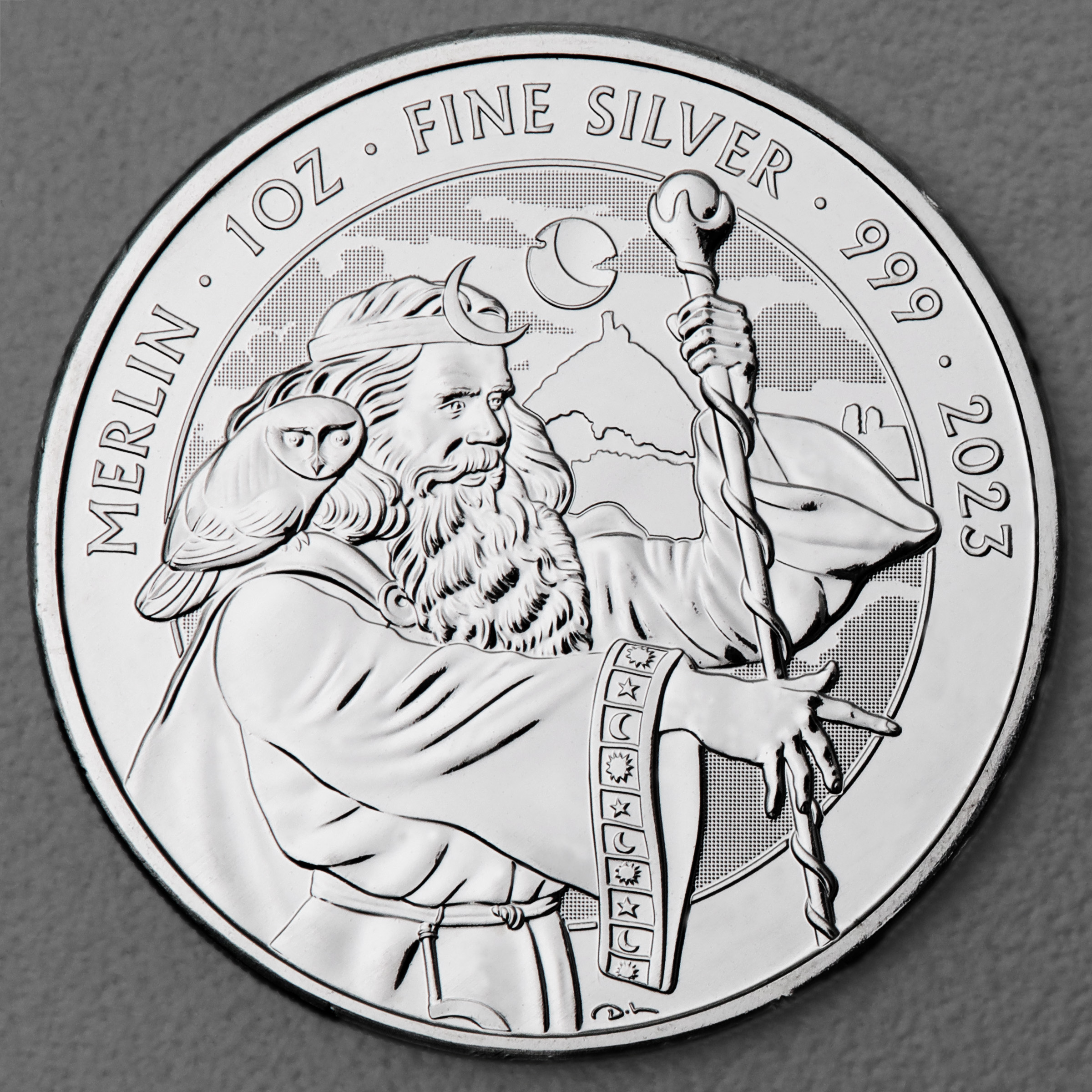 Silbermünze 1oz "Merlin" 2023 Myths and Legends diff. (Großbritannien) - Hauptansicht