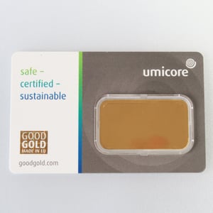 Goldbarren 20g UMICORE/Blister m. Zertifikat - Miniaturansicht 2