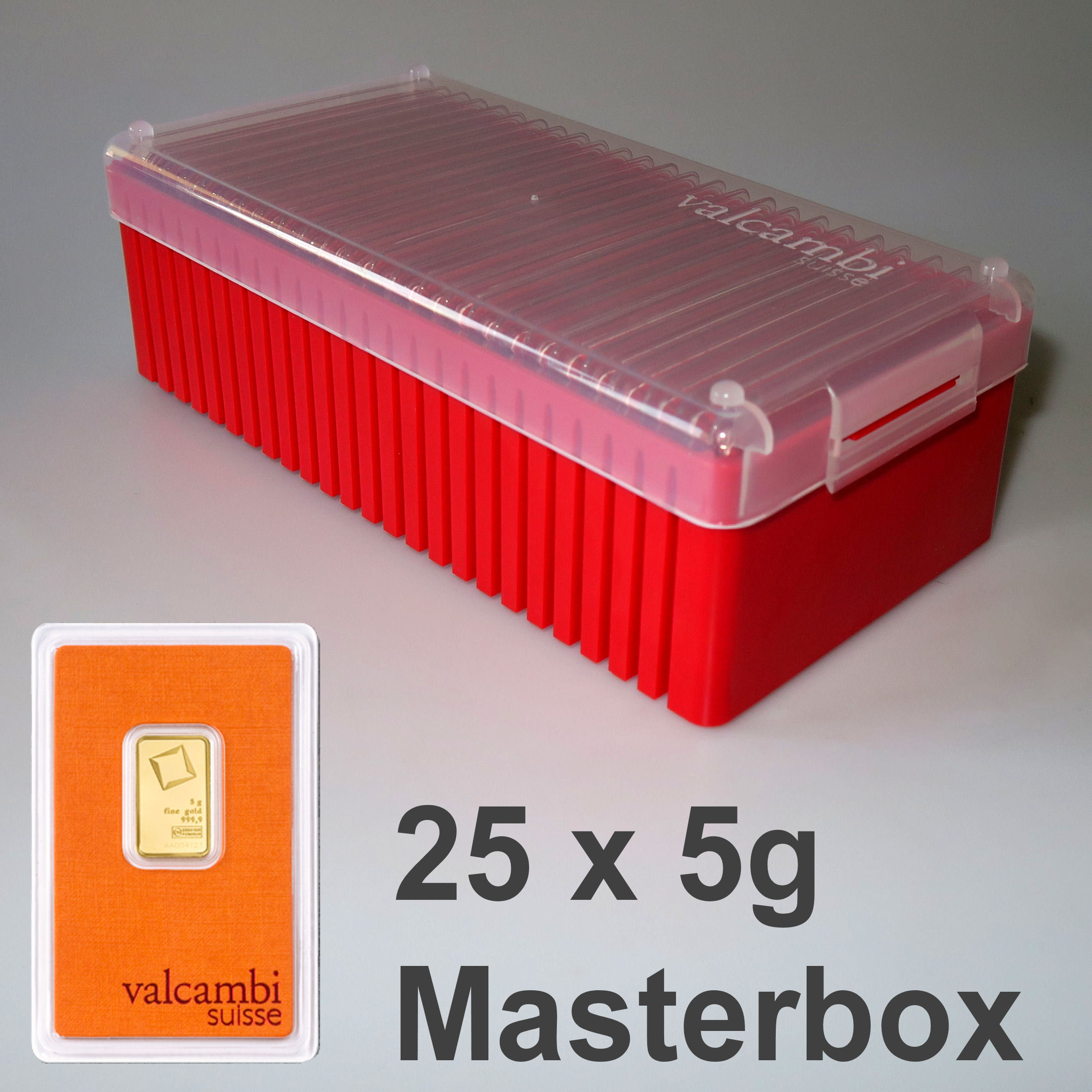 Goldbarren 25x 5g VALCAMBI (Masterbox) - Hauptansicht