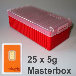 Goldbarren 25x 5g VALCAMBI (Masterbox) - Hauptansicht