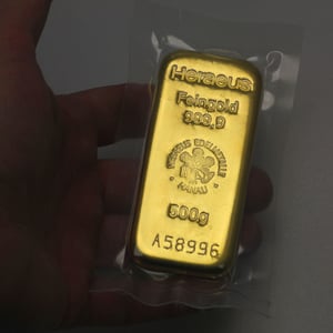 Goldbarren 500g HERAEUS gegossen - Miniaturansicht 5