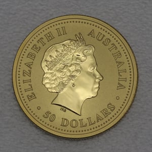 Goldmünze 1/2oz "Känguru" 2001 Australian Nugget (Australien) - Miniaturansicht 2
