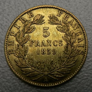 Goldmünze 5 Francs "Napoleon III." (Frankreich) - Miniaturansicht 4