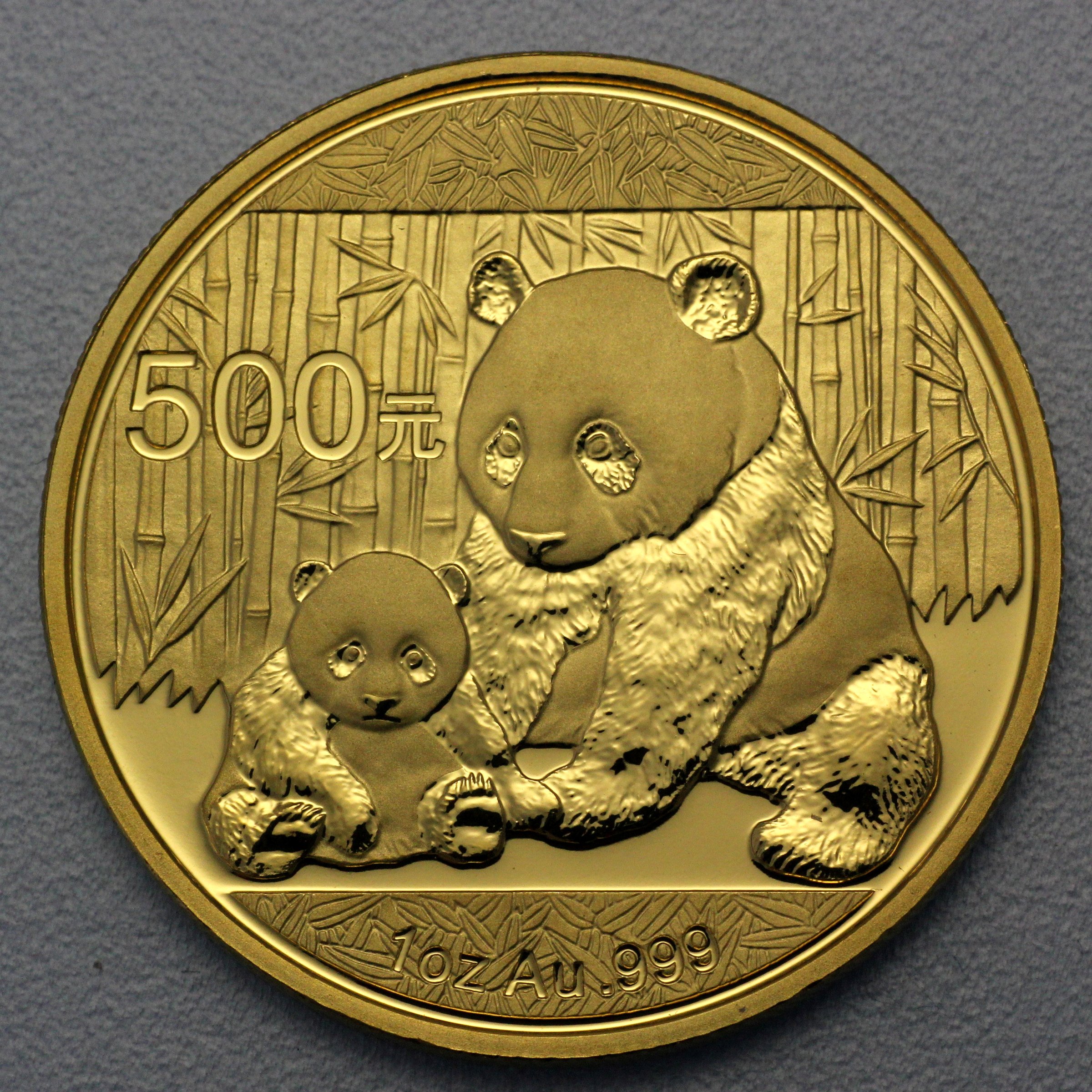 Goldmünze 1oz "Panda" 2012 (China) - Hauptansicht