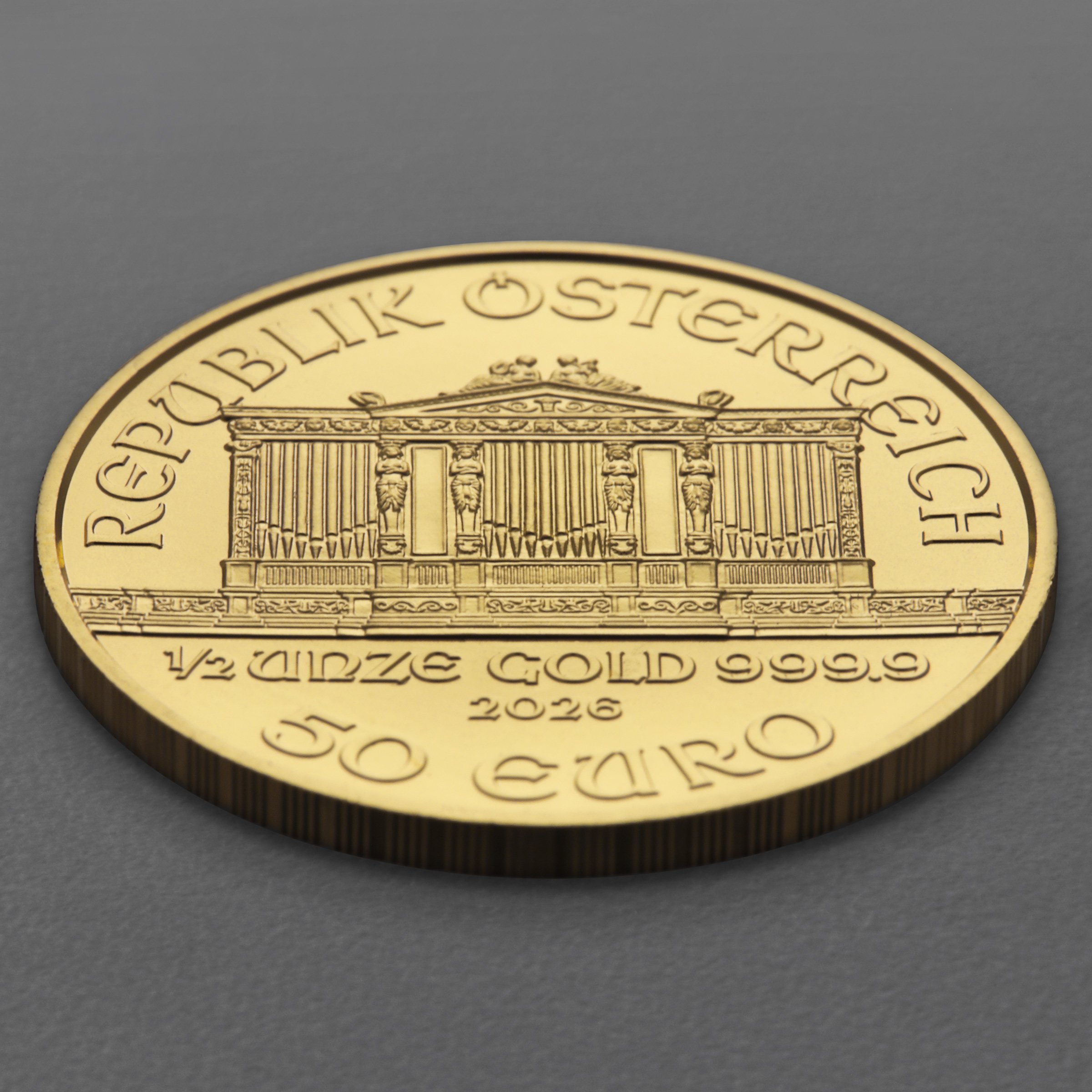 Goldmünze 1/2oz "Wiener Philharmoniker" aktueller Jahrgang (Österreich) - Detailansicht 3