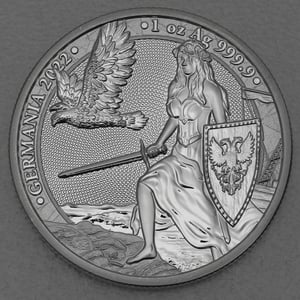 Silbermedaille 1oz "Germania" 2022 (Polen) - Hauptansicht