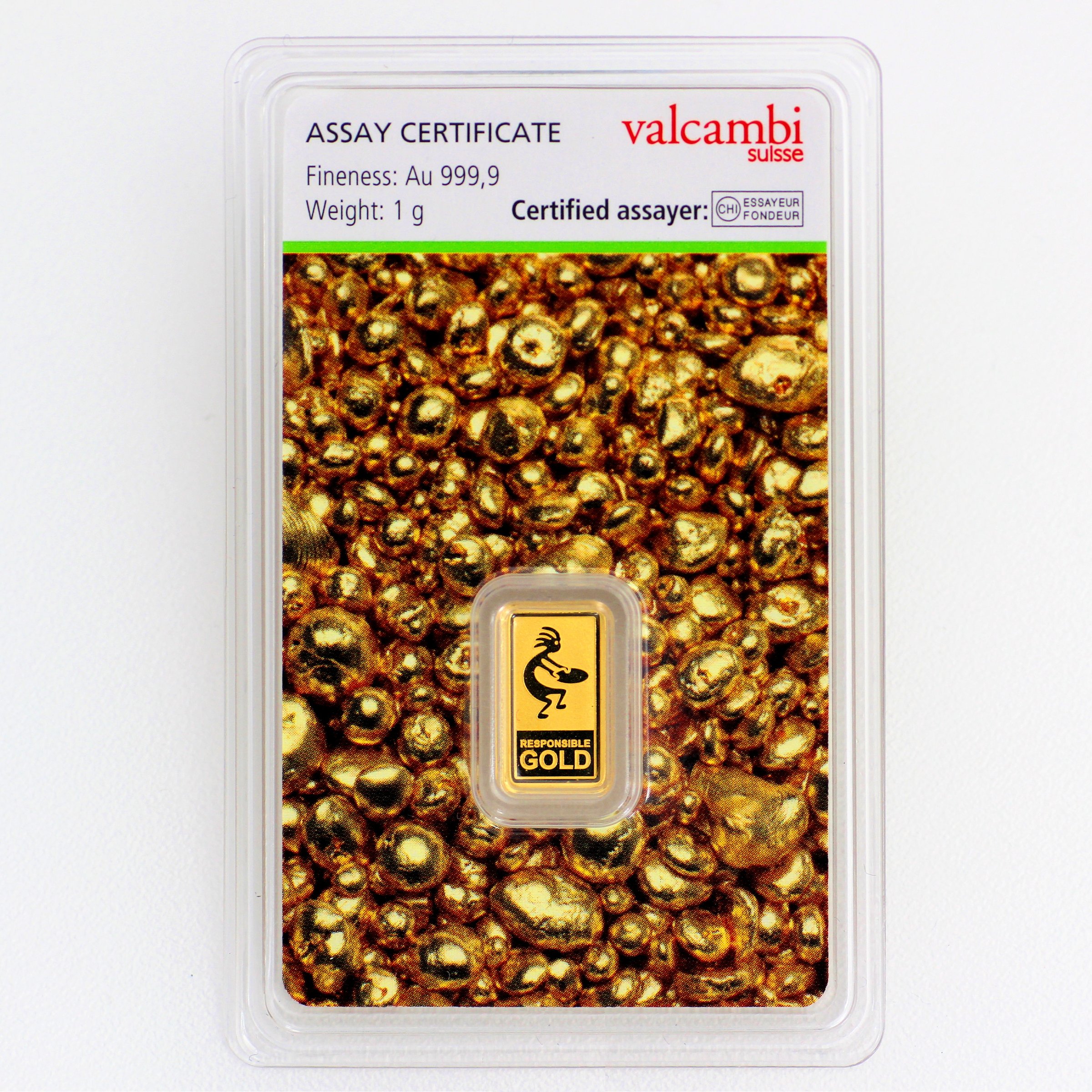 Goldbarren 1g "Auropelli" Responsible-Gold - Hauptansicht