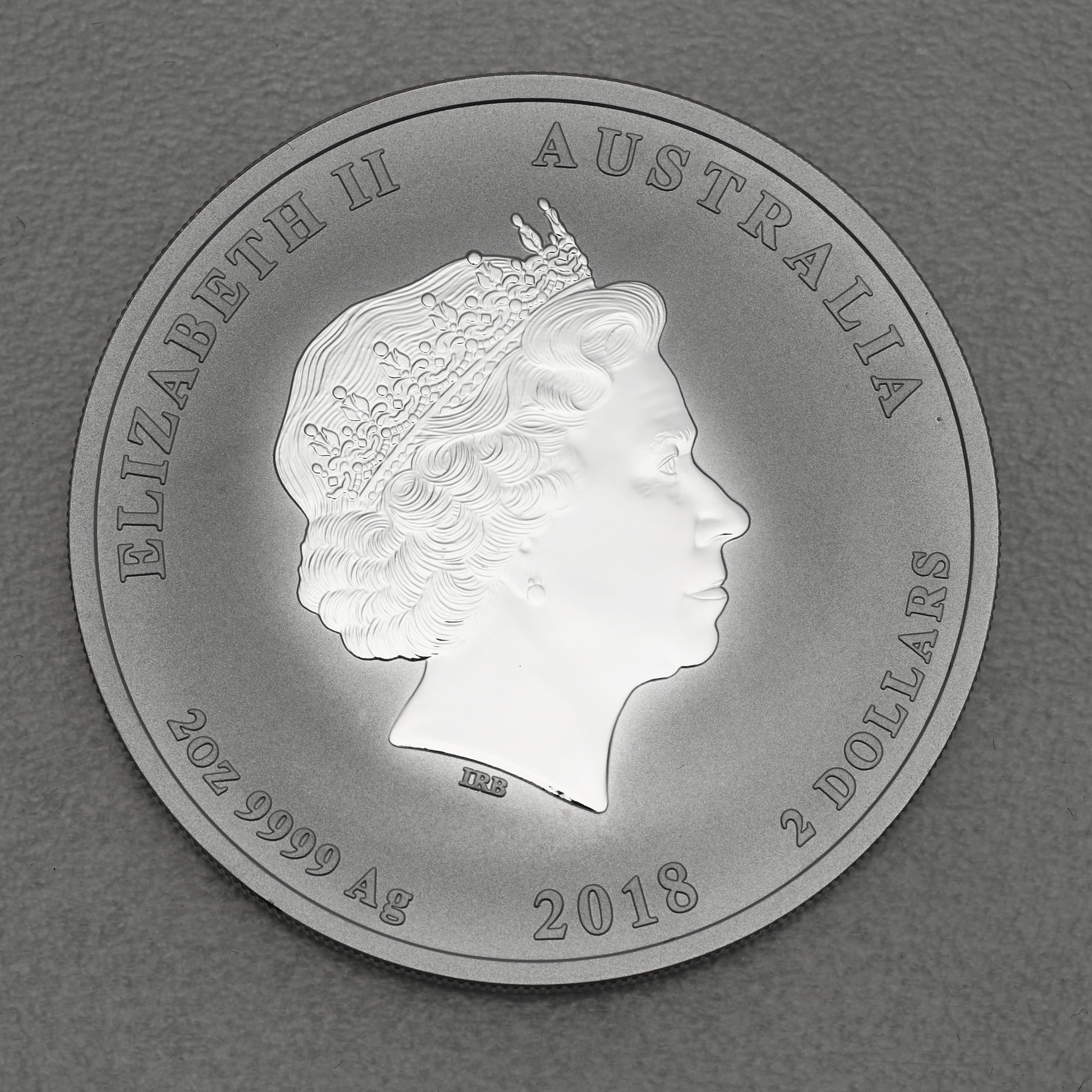 Silbermünze 2oz "Hund" 2018 Lunar II – Year of the Dog (Australien) - Detailansicht 1