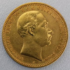 Goldmünze 10 Mark "Friedrich Franz III." (Mecklenburg) - Hauptansicht