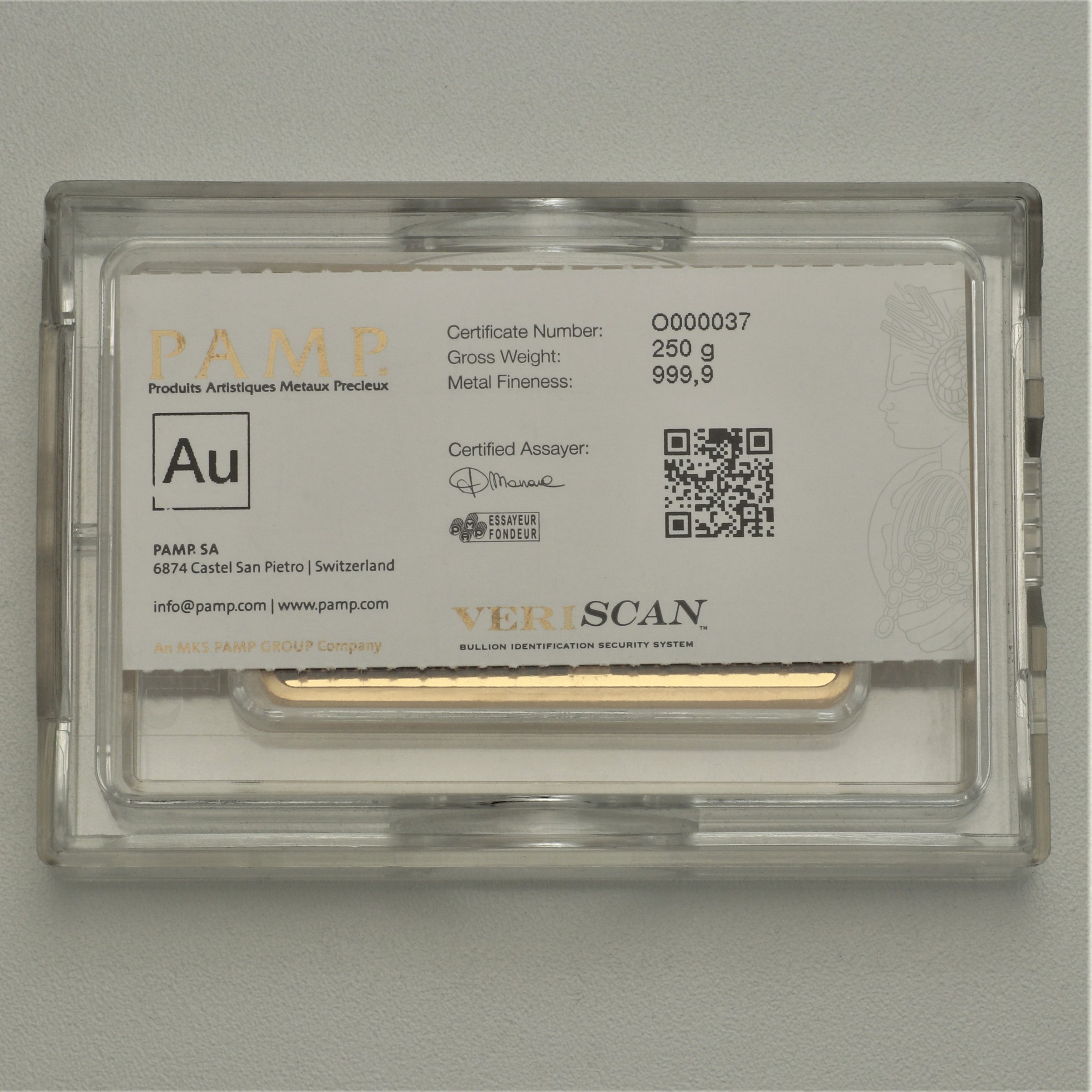 Goldbarren 250g PAMP "Fortuna" - Detailansicht 3