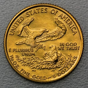 Goldmünze 1/10oz "American Eagle" versch. Jahrg. (USA) - Miniaturansicht 2