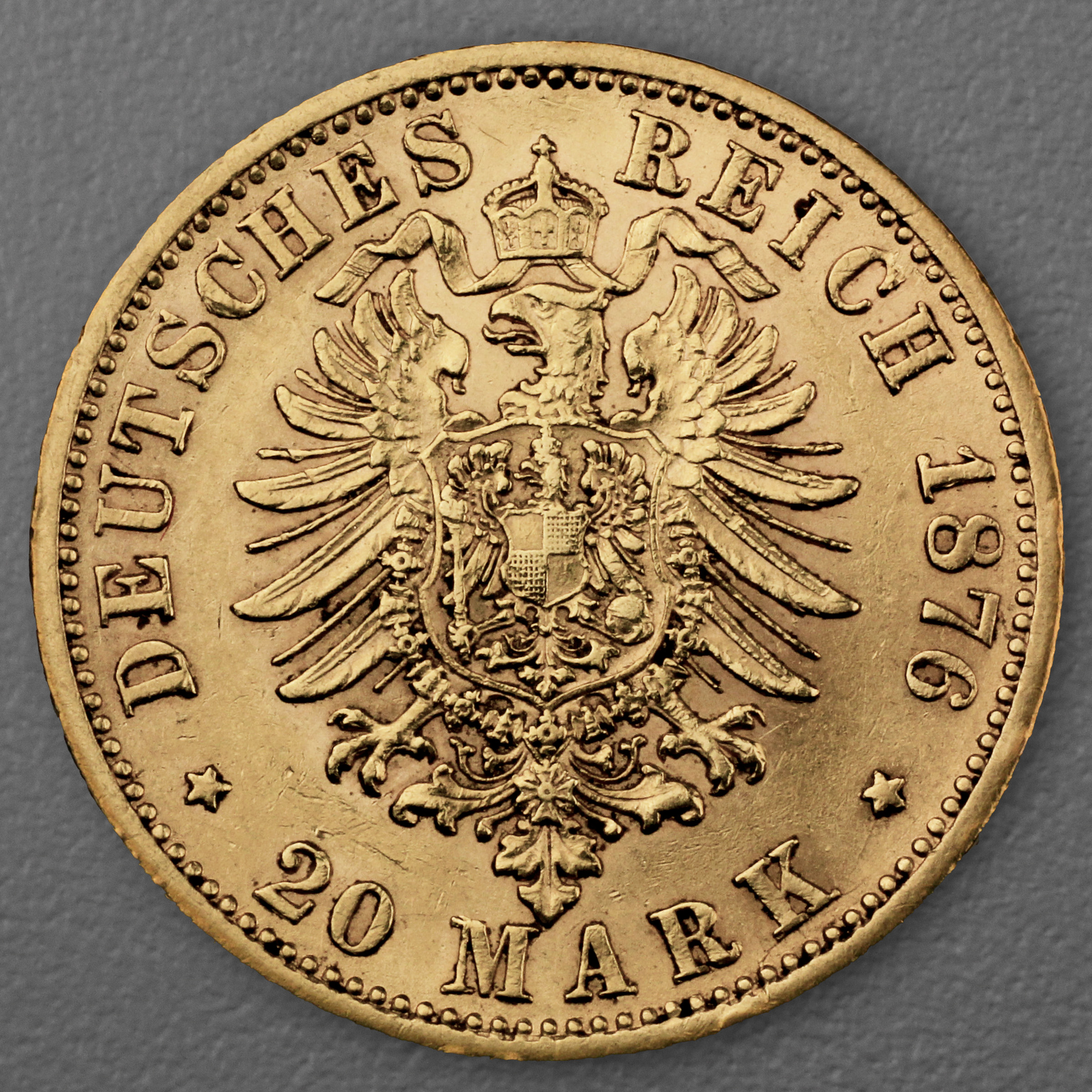 Goldmünze 20 Mark "Karl" 1876-F J.293 (Württemberg) - Detailansicht 1