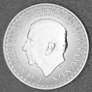 Platinmünze 1oz "Britannia" aktueller Jahrgang Charles III. (Großbritannien) - Miniaturansicht 2